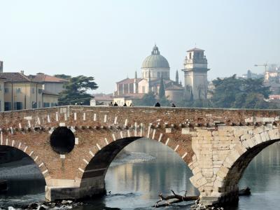 维罗纳, 桥梁, 石头, 古代, 纪念碑, 河, 住宿