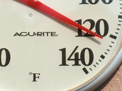 天气, 温度, 热, 夏季, 120, 量规, 温度计