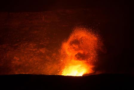 火山, 熔岩, 流动, 火山喷发, 景观, 活动, 热