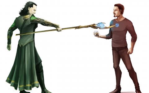 http://vadeg.deviantart.com/art/The-Avengers-Loki-x-Tony-Stark-299002889全高清壁纸和背景
