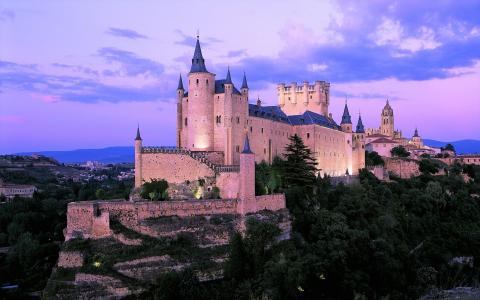 塞戈维亚城堡在西班牙全高清壁纸和背景图像