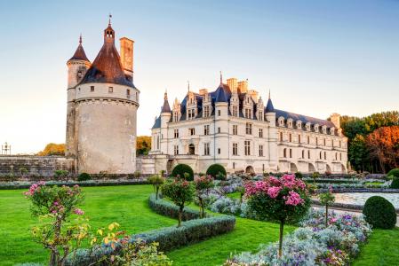 法国Chenonceau城堡4k超高清壁纸和背景图片