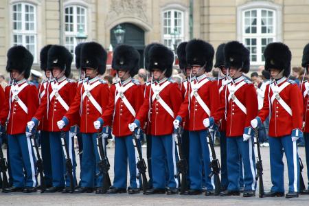 丹麦皇家卫队也被称为皇家人寿卫队全高清壁纸和背景