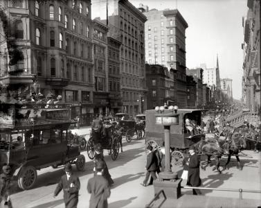 第五大道,19世纪的纽约墙纸和背景图片