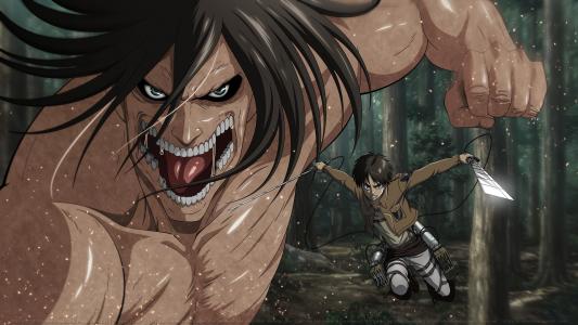 Shingeki no Kyojin  -  Eren和他的巨人全高清壁纸和背景
