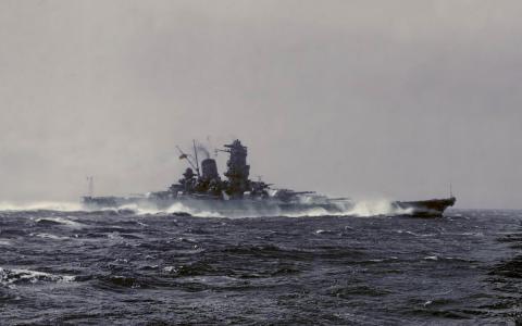 日本战舰大和壁纸和背景图像