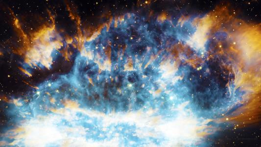 斯塔克蓝色星云 - 照片操纵壁纸4k超高清壁纸和背景