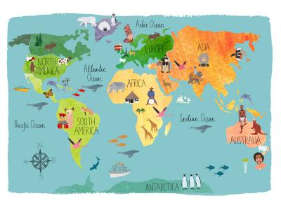 世界地图为孩子全高清壁纸和背景图像
