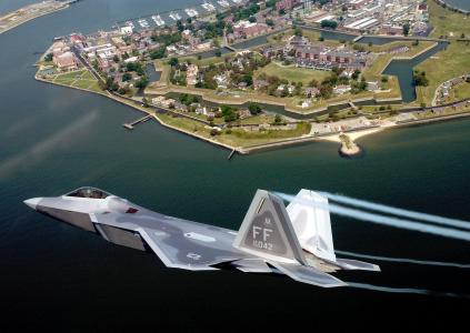 洛克希德·马丁公司的F-22猛禽壁纸和背景图像