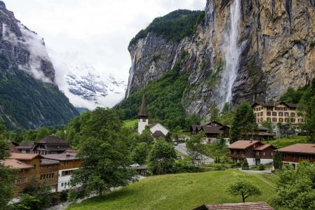 瑞士劳特布龙嫩4k超高清壁纸和背景图片