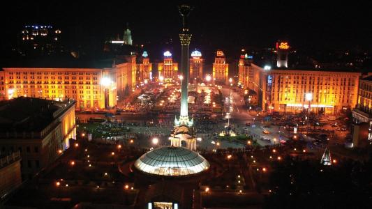 乌克兰基辅的中心广场