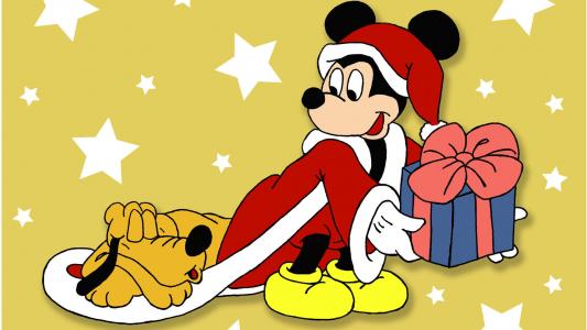 米老鼠和冥王星圣诞节