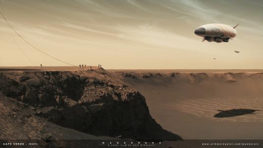 火星上的飞艇，电影“流浪者”