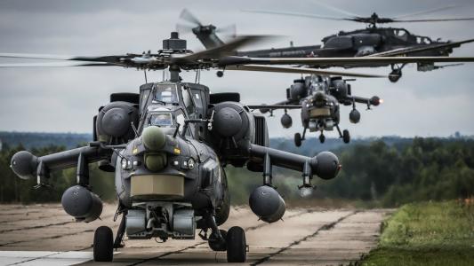 Mi-28N上的特技飞行队