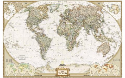 国家地理的世界地图