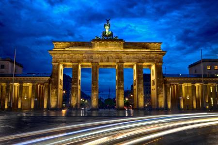 勃兰登堡门的建筑纪念碑，柏林。