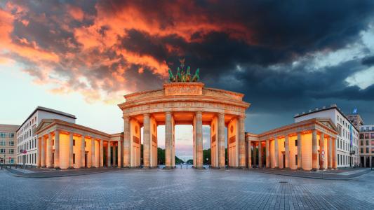 勃兰登堡门，柏林。