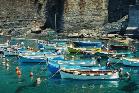 意大利拉帕洛度假村的小船