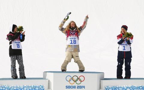 在索契奥运会上获得单板滑雪奖牌