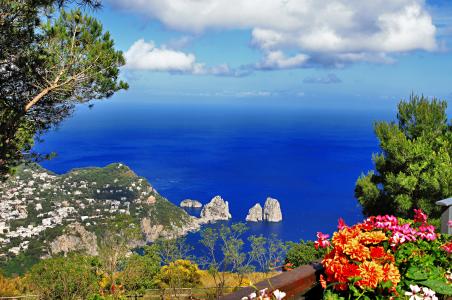 风景如画的意大利卡普里岛