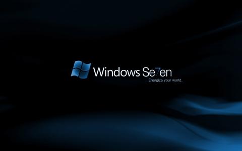 Microsoft Windows Seven Dark徽标