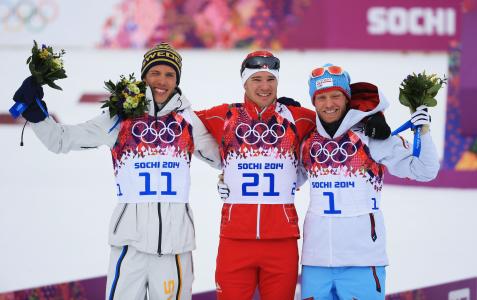 在瑞典索契奥运会上获得金牌和银牌马库斯·赫纳（Markus Helner）的冠军