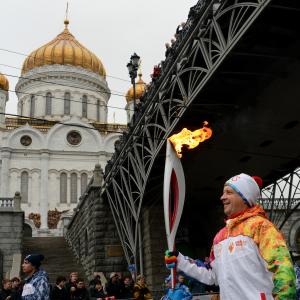 莫斯科奥运圣火2014年索契