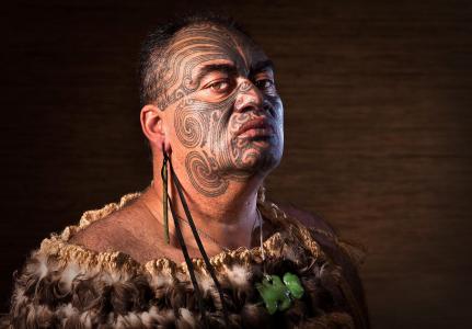 毛利人领袖的纹身