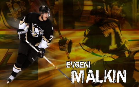 冰球运动员Evgeni Malkin