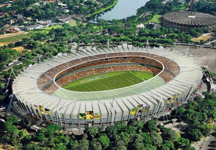 世界杯的美丽的体育场在巴西2014年