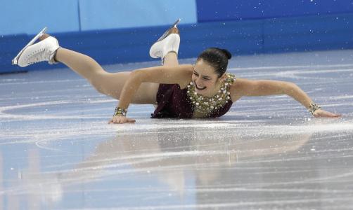 Caitlin奥斯蒙德加拿大花样滑冰运动员在2014年奥运会银牌在索契