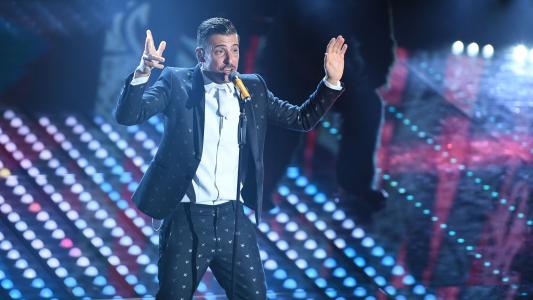 意大利代表Francesco Gabbani参加2017年基辅欧洲歌唱比赛