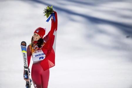 多米尼克吉辛瑞士滑雪者在索契获得金牌