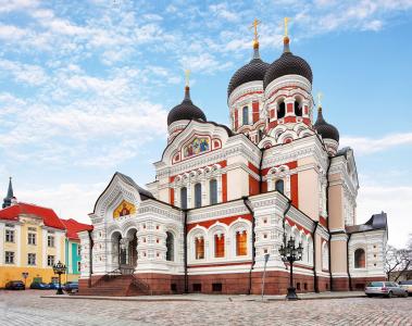 亚历山大·涅夫斯基大教堂在爱沙尼亚首都塔林