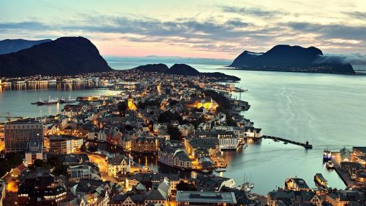 奥勒松是挪威海岸的一个城市