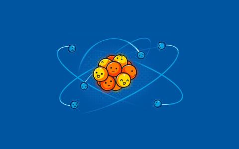 原子设备，蓝色背景