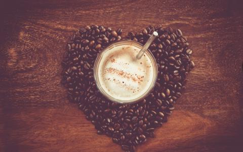 心脏由咖啡豆制成