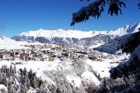 迈尔霍芬，奥地利滑雪胜地的全景