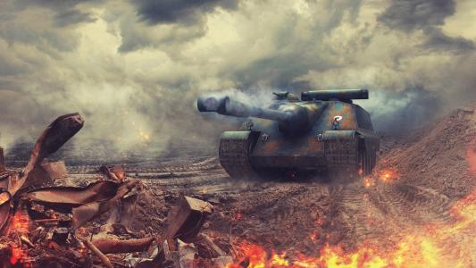坦克AMX-50福煦在游戏世界的坦克