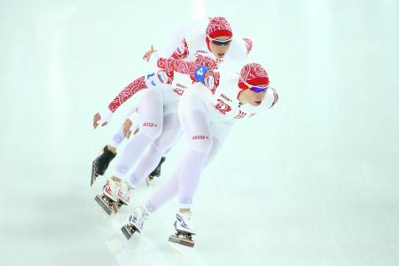 俄罗斯选手奥尔格·格拉夫在奥运会在索契