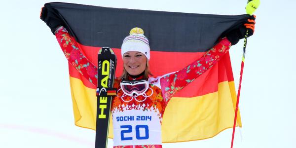 金牌铜牌的主人是来自德国的Maria Hefl Risch