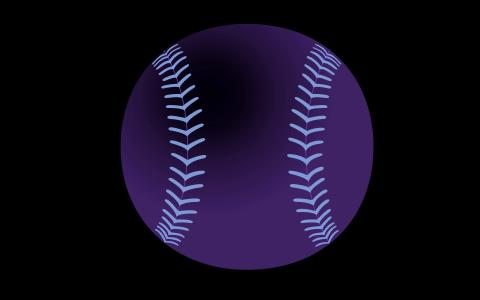 紫色的棒球