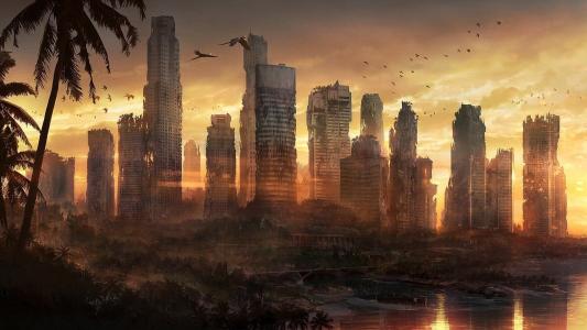 后世界末日城市景观